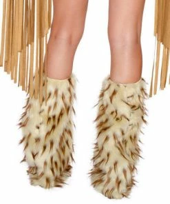 J Valentine OUTERWEAR CC239 - Brown Spike Legwarmers