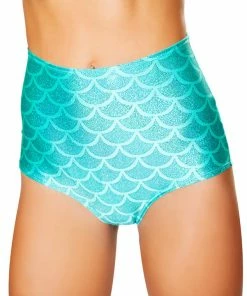 J Valentine BOTTOMS CC401 - Scale High Waist Mermaid Shorts 19 J Valentine BOTTOMS CC401 - Scale High Waist Mermaid Shorts