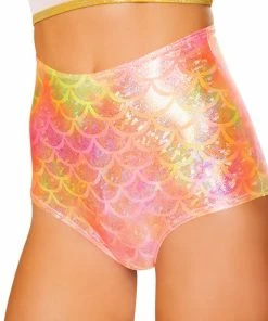 J Valentine BOTTOMS CC401 - Scale High Waist Mermaid Shorts 20 J Valentine BOTTOMS CC401 - Scale High Waist Mermaid Shorts