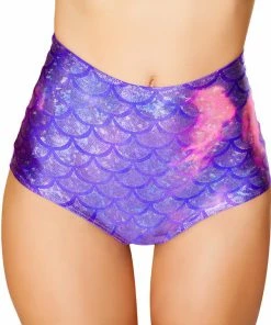 J Valentine BOTTOMS CC401 - Scale High Waist Mermaid Shorts 21 J Valentine BOTTOMS CC401 - Scale High Waist Mermaid Shorts