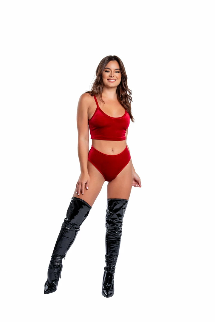 J-Valentine, Inc BOTTOMS CH389 - Velvet High-Waist Short 4 J-Valentine, Inc BOTTOMS CH389 - Velvet High-Waist Short