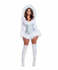 J-Valentine, Inc CH310 - Fur Trimmed Hooded Romper BOTTOMS 18 J-Valentine, Inc CH310 - Fur Trimmed Hooded Romper BOTTOMS