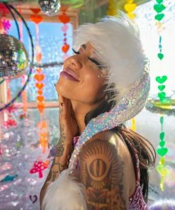 J-Valentine, Inc CH333 - Holographic Sequin Santa Hat ACCESSORIES