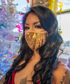 J-Valentine, Inc CH566 - Sequin Tailored Mask ACCESSORIES 10 J-Valentine, Inc CH566 - Sequin Tailored Mask ACCESSORIES