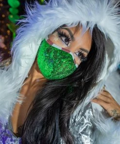 J-Valentine, Inc CH566 - Sequin Tailored Mask ACCESSORIES