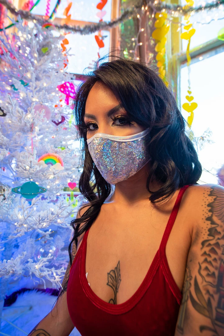 J-Valentine, Inc CH566 - Sequin Tailored Mask ACCESSORIES 7 J-Valentine, Inc CH566 - Sequin Tailored Mask ACCESSORIES