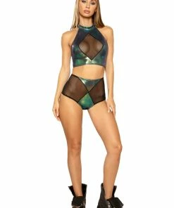 J Valentine FF105 - DIAMOND HIGH-WAIST SHORT BOTTOMS 11 J Valentine FF105 - DIAMOND HIGH-WAIST SHORT BOTTOMS