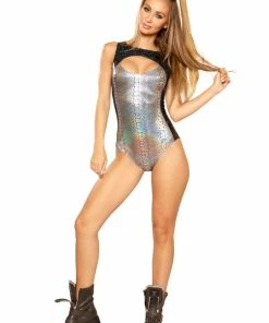 J Valentine FF153 - KEYHOLE PANEL BODYSUIT ONE PIECES