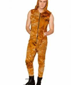 J-Valentine Catalog FF188 - Faux Suede Zipper Front Jumpsuit