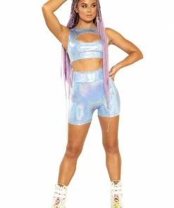 J-Valentine FF254 - Holographic Keyhole Top TOPS