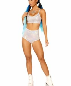 J Valentine FF265 - HOLOGRAPHIC HIGH-WAIST SHORT BOTTOMS 29 J Valentine FF265 - HOLOGRAPHIC HIGH-WAIST SHORT BOTTOMS