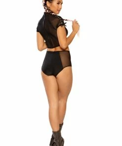 J Valentine BOTTOMS FF282 - LACE-UP SHORT