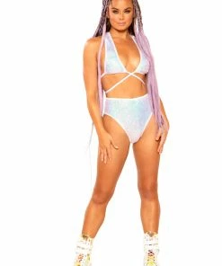 J-Valentine, Inc BOTTOMS FF363 - Light-Up Sequin High-Waist Short