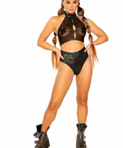 J-Valentine, Inc FF388 - Keyhole Halter Top TOPS