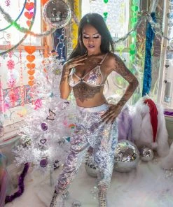 J-Valentine, Inc Pants FF570 - Sequin Velvet Joggers 7 J-Valentine, Inc Pants FF570 - Sequin Velvet Joggers