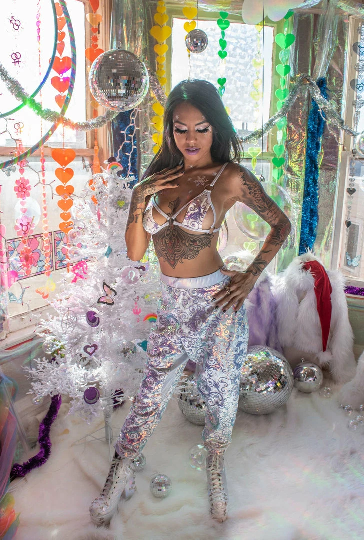 J-Valentine, Inc Pants FF570 - Sequin Velvet Joggers 5 J-Valentine, Inc Pants FF570 - Sequin Velvet Joggers