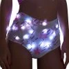 J Valentine FF864 - Light-Up Sequin Mesh High-Waist Short 1 J Valentine FF864 - Light-Up Sequin Mesh High-Waist Short