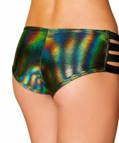 J Valentine FF923 - Metallic No Seam Strappy Shorts BOTTOMS