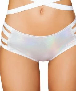 J Valentine FF923 - Metallic No Seam Strappy Shorts BOTTOMS