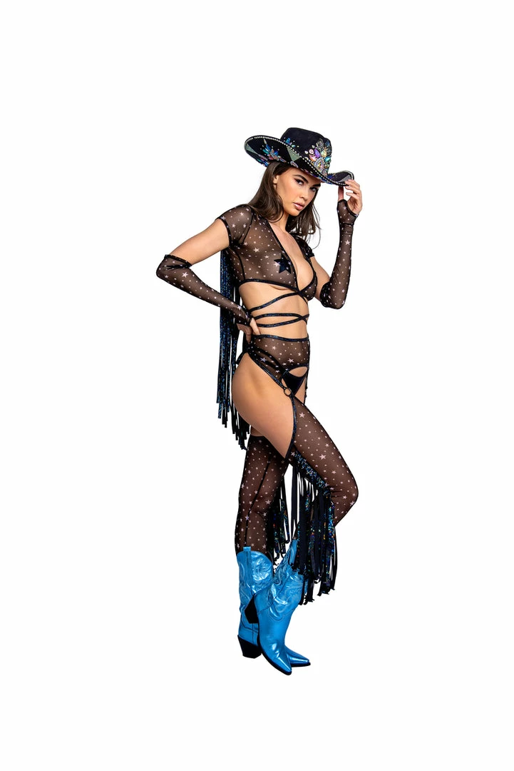 J-Valentine, Inc FR110 - Karma Cowgirl Fringe Wrap Top 7 J-Valentine, Inc FR110 - Karma Cowgirl Fringe Wrap Top