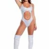 J-Valentine, Inc ONE PIECES FR130 - Metallic Cutout Bodysuit