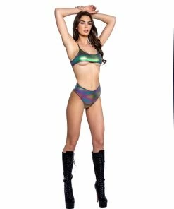 J-Valentine, Inc FR137 - Unicorn Foil Micro Tank Top TOPS 18 J-Valentine, Inc FR137 - Unicorn Foil Micro Tank Top TOPS