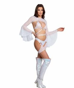 J-Valentine, Inc TOPS FR140 - Holographic Dot Ring Wrap Top 13 J-Valentine, Inc TOPS FR140 - Holographic Dot Ring Wrap Top