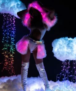 J-Valentine, Inc FR151 - Light-Up Faux Fur Belted Skirt BOTTOMS 17 J-Valentine, Inc FR151 - Light-Up Faux Fur Belted Skirt BOTTOMS