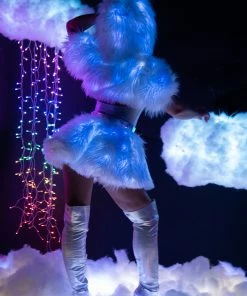 J-Valentine, Inc FR151 - Light-Up Faux Fur Belted Skirt BOTTOMS 18 J-Valentine, Inc FR151 - Light-Up Faux Fur Belted Skirt BOTTOMS