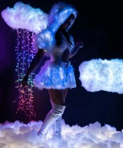 J-Valentine, Inc FR151 - Light-Up Faux Fur Belted Skirt BOTTOMS 19 J-Valentine, Inc FR151 - Light-Up Faux Fur Belted Skirt BOTTOMS