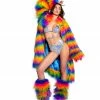 J-Valentine, Inc OUTERWEAR FR154 - Rainbow Attitude Fur Coat 2 J-Valentine, Inc OUTERWEAR FR154 - Rainbow Attitude Fur Coat