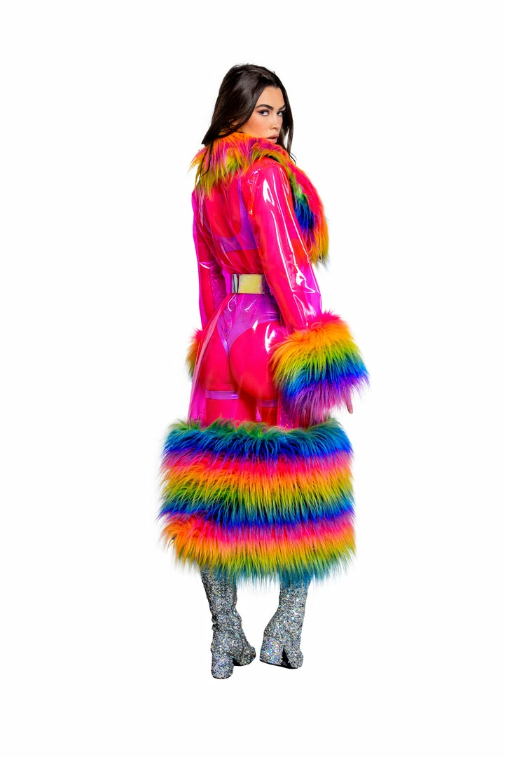J-Valentine, Inc Jackets | Coats FR158 - Rainbow Vibrations Trench With Sour Candy Belt 5 J-Valentine, Inc Jackets | Coats FR158 - Rainbow Vibrations Trench With Sour Candy Belt