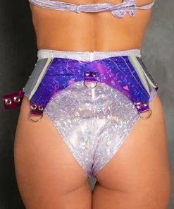 J-Valentine, Inc ACCESSORIES FS120 - Holo Vinyl Garter Belt 16 J-Valentine, Inc ACCESSORIES FS120 - Holo Vinyl Garter Belt