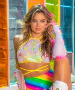 J-Valentine, Inc FS133 - Sunshine Holo Halter Top 10 J-Valentine, Inc FS133 - Sunshine Holo Halter Top