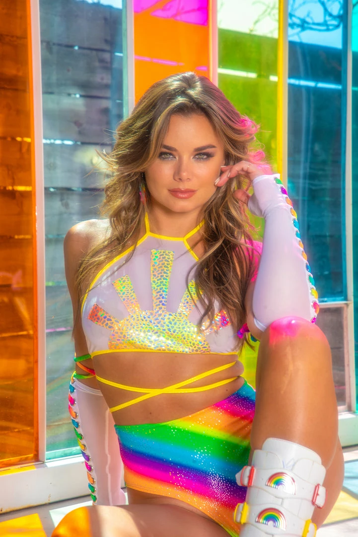 J-Valentine, Inc FS133 - Sunshine Holo Halter Top 6 J-Valentine, Inc FS133 - Sunshine Holo Halter Top