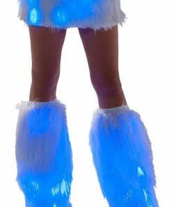 J-Valentine, Inc OUTERWEAR FF429 - Faux Fur Light-Up Legwarmers
