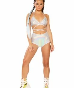 J Valentine FF265 - HOLOGRAPHIC HIGH-WAIST SHORT BOTTOMS 33 J Valentine FF265 - HOLOGRAPHIC HIGH-WAIST SHORT BOTTOMS
